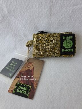 5 Inch Dime Bags Static Amber Padded Pouch